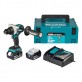 Makita DDF492RTJ gręžtuvas - suktuvas 2x5 Ah
